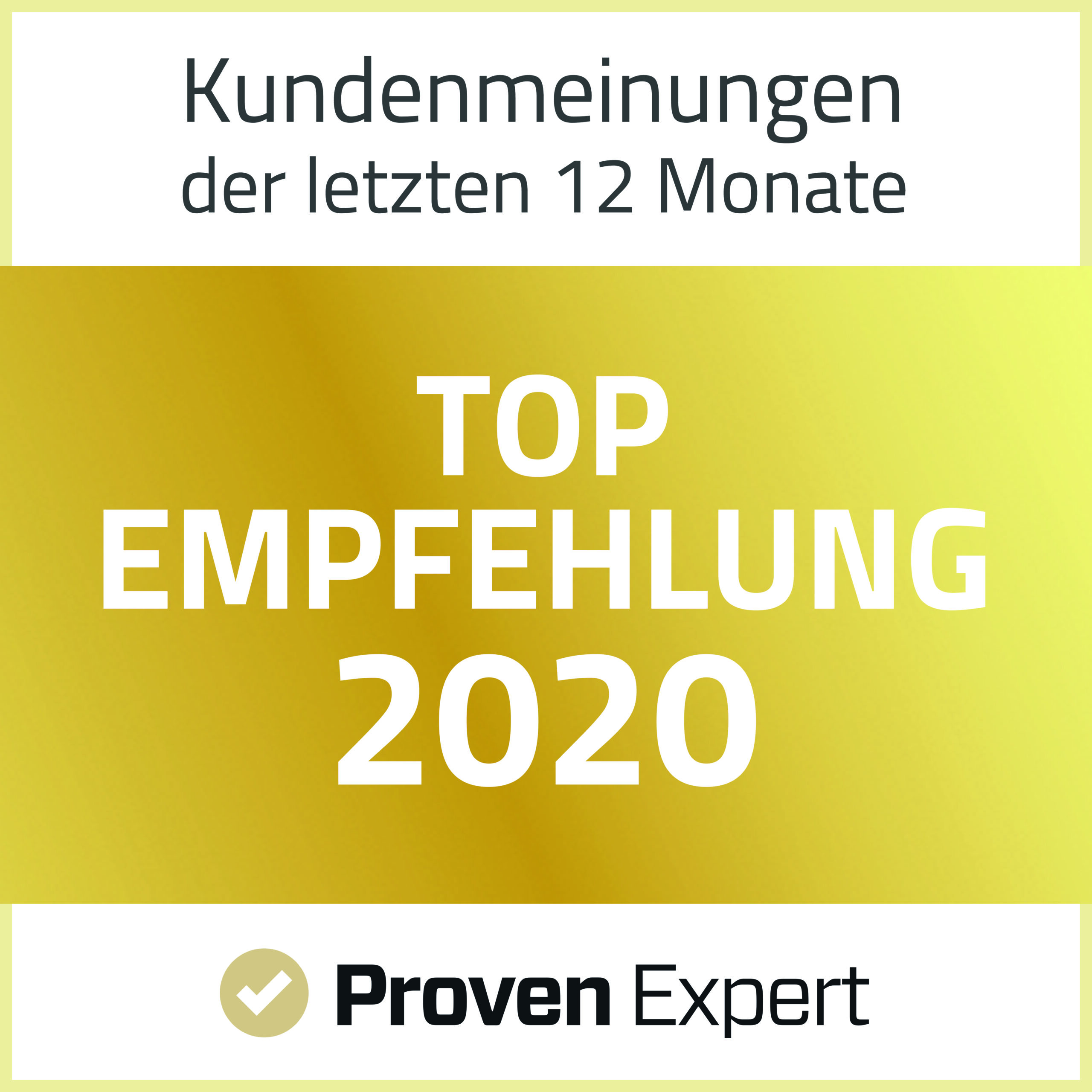 Provenexpert Top Empfehlung 2020 Badge scaled referenzen