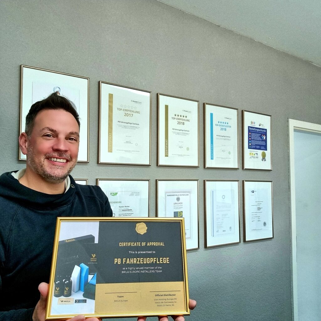 Brila Urkunde Keramikversiegelung